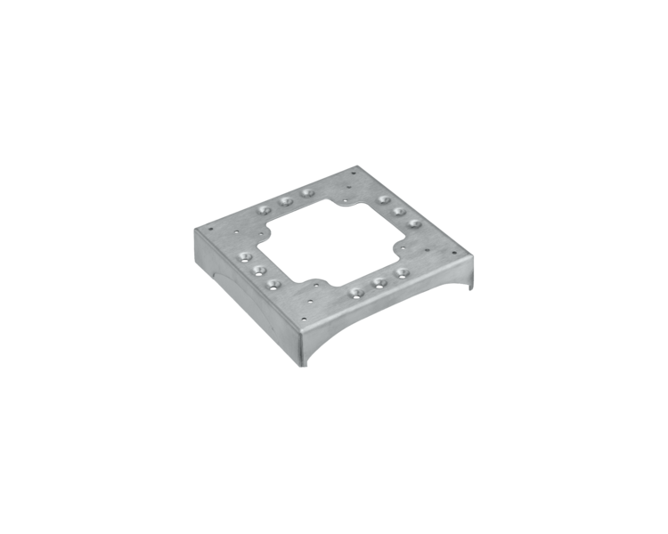 Podstawa DCS ALU 2 nacięcia 85×18 i 2 wycięcia130×18 stal nierdzewna KTA822/8