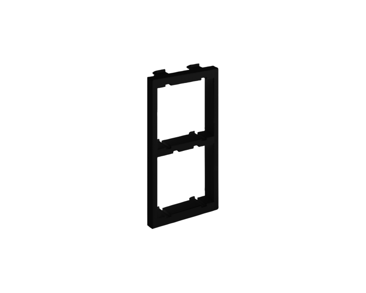 Adapter CIMA pionowy 2× K45 108×52mm szary grafit S62/14