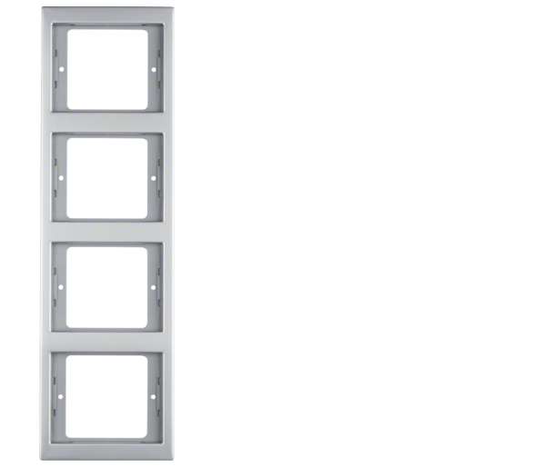 K.5 Ramka 4-krotna, pionowa, stal szl nierdz. Berker 13437004