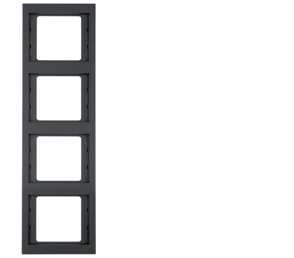 K.1 Ramka 4-krotna pionowa, antracyt mat, lakierowany Berker 13437006