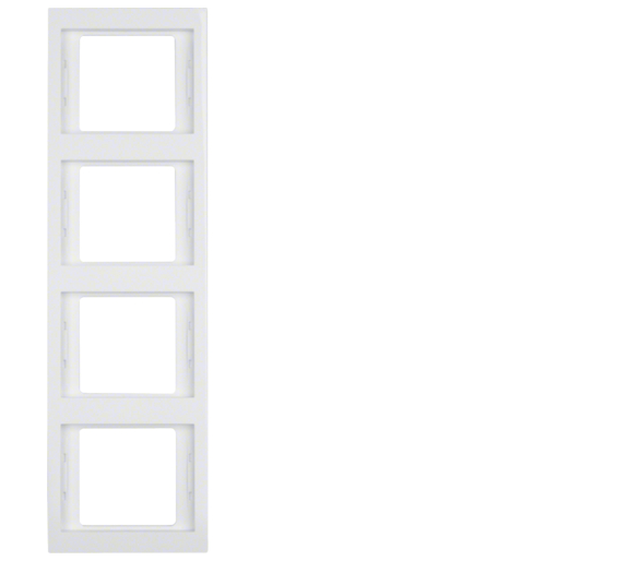 K.1 Ramka 4-krotna pionowa, biały, połysk Berker 13437009