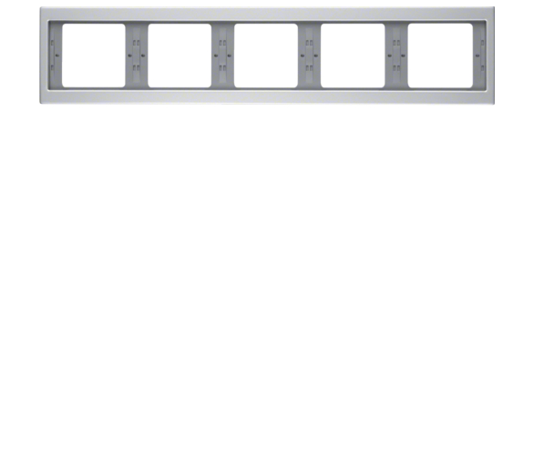 K.5 Ramka 5-krotna, pozioma alu Berker 13937003