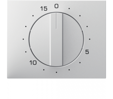 K.1 Płytka czołowa z pokrętłem do mechanicznego łącznika czas 0-15 min, biały Berker 16347109