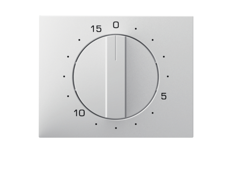 K.1 Płytka czołowa z pokrętłem do mechanicznego łącznika czas 0-15 min, biały Berker 16347109