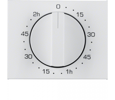 K.1 Płytka czołowa z pokrętłem do mechanicznego łącznika czas 120 min, biały Berker 16357109