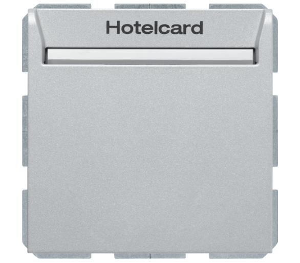 B.Kwadrat/B.7 Łącznik przekaźnikowy na kartę hotelową, alu mat, lakierowany Berker 16408984