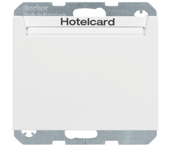 K.1 Łącznik przekaźnikowy na kartę hotelową, biały połysk Berker 16417119