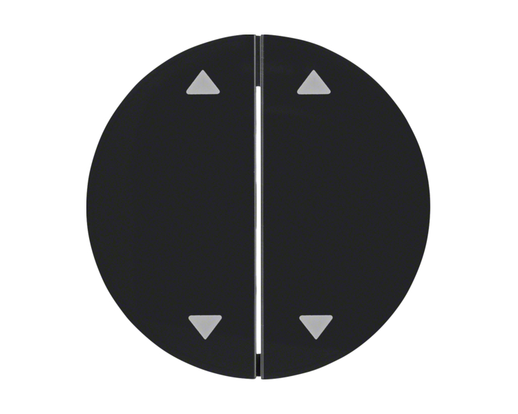 R.1/R.3 Klawisze z nadr. symbolu "strzałki" do łącznika 2-klaw., czarn, połysk Berker 16442045