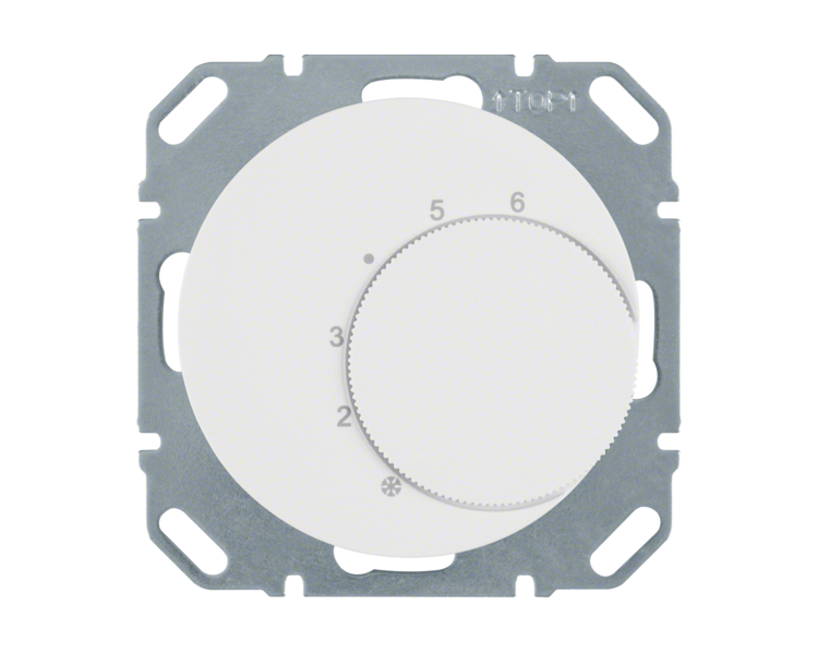 R.1/R.3 Reg. temp. pom. ze stykiem zmiennym i el. centr. biały Berker 20262089