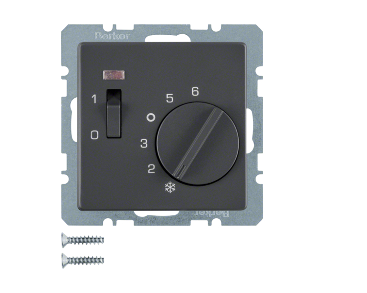 Q.x Reg. temp. pom. st. zw., el. centr. łącz. i diod., ant aks, lak Berker 20306086