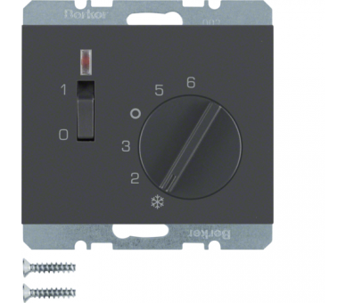 K.1 Reg. temp. pom. 24 V st. zw., el. centr., łącznikiem i diodą, ant Berker 20317106