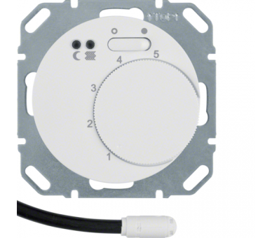 R.1/R.3 Reg. temp. podł. st. zw., el. centr., LED biały Berker 20342089