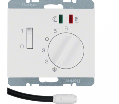 K.1 Reg. temp. podł. st. zw., el. centr., LED biały Berker 20347109