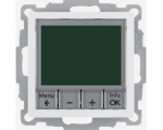 Cyfrowy regulator temperatury z wbudowanym czujnikiem biały mat Berker Berker B.Kwadrat/B.3/B.7 20441909