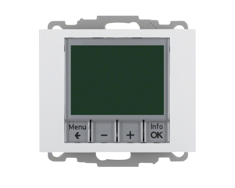 K.1 Reg. temp. ze ster. czas. st. zw. i el. centr. biały Berker 20447109