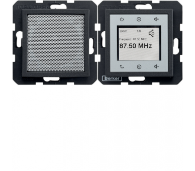 B.X/S.1 Radio Touch komplet, ant mat Berker 28801606