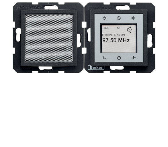 B.X/S.1 Radio Touch komplet, ant mat Berker 28801606