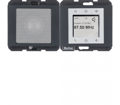 K.1 Radio Touch komplet, ant mat Berker 28807006