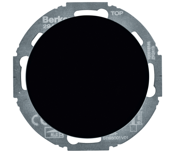 R.classic Ściemniacz obrotowy komfort, czarny, obc. R/L/C 20-420 W, LED 3-100 W Berker 29442045