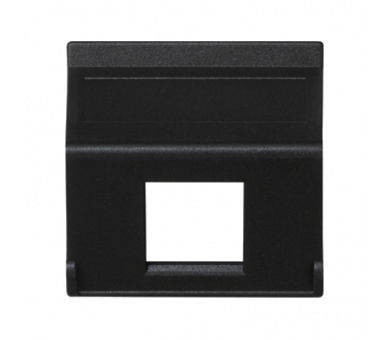 Plakietka teleinformatyczna K45 do adapterów MD pojedyncza bez osłon skośna 45×45mm szary grafit K080/14