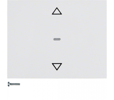 K.1 Przycisk żaluzjowy komfort do sterownika żaluzjowego, biały Berker 85241179