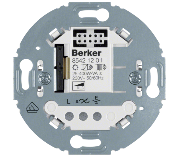 R.classic/1930/Glas KNX RF Uniwersalny ściemniacz przyciskowy 1-kr, mechanizm Berker 85421201