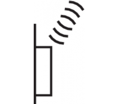 R.1/R.3 KNX RF przycisk radiowy 1-kr płaski z baterią słoneczną, czarny Berker 85655131