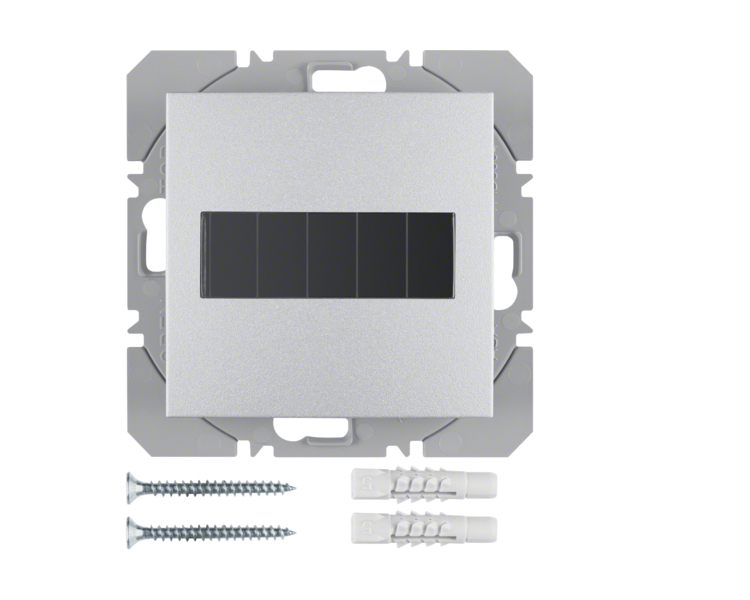 B.Kwadrat/B.7 KNX RF przycisk 1-kr płaski z baterią słoneczną, alu Berker 85655183