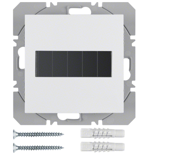 B.X/S.1 KNX RF przycisk 1-kr płaski z baterią słoneczną, biały Berker 85655189