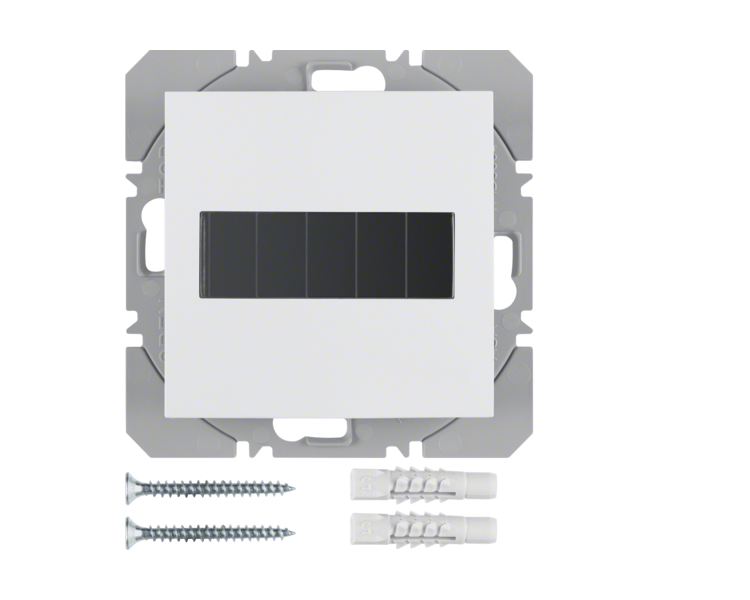 B.X/S.1 KNX RF przycisk 1-kr płaski z baterią słoneczną, biały Berker 85655189