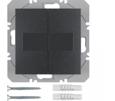 B.X/S.1 KNX RF przycisk 2-kr płaski z baterią słoneczną, ant Berker 85656185