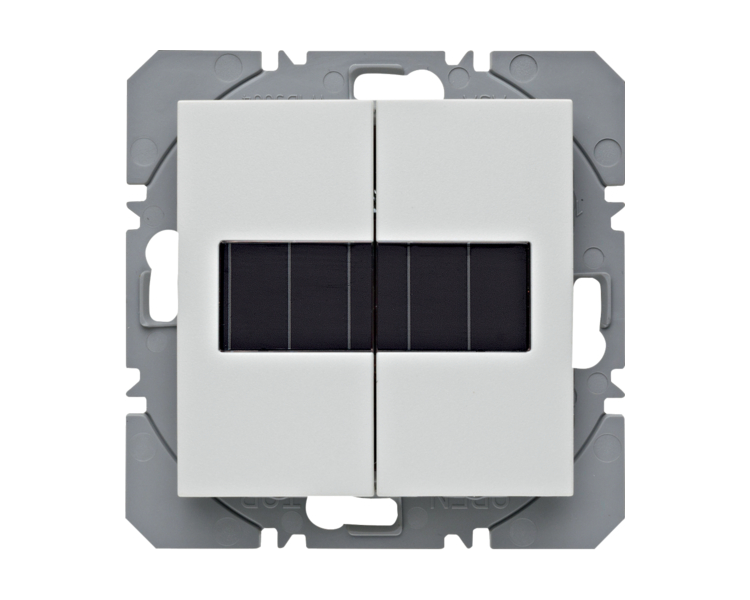 S.1/B.3/B.7 KNX RF przycisk 2-kr płaski z baterią słoneczną, biały Berker 85656188