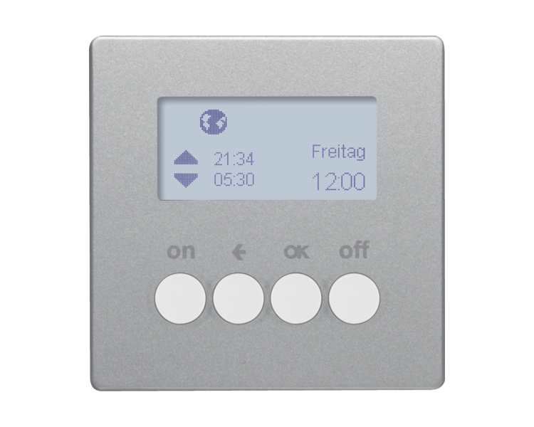 Q.x KNX RF quicklink Łącznik czas. ster. załącz. i mech. zas., alu aks, lak Berker 85745224