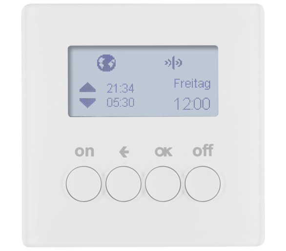 Q.x KNX RF quicklink Łącznik czas. ster. załącz. i mech. zas., biały, aks Berker 85745229