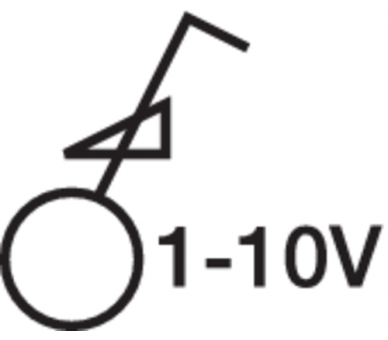 Integro Flow Elektroniczny potencjometr obrotowy 1-10 V pokręt. reg., brąz Berker 928912501