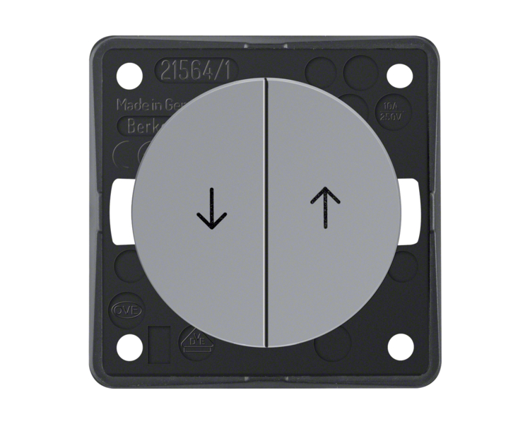 Integro Flow Łącznik żaluzj. wielokl. przyc., nadr. symb. "Strzałka", szary Berker 936532507