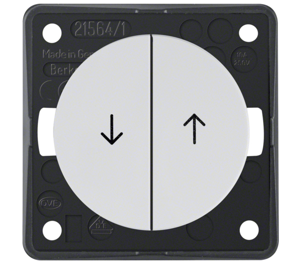Integro Flow Łącznik żaluzj. wielokl. przyc., nadr. symb. "Strzałka", biały Berker 936532509