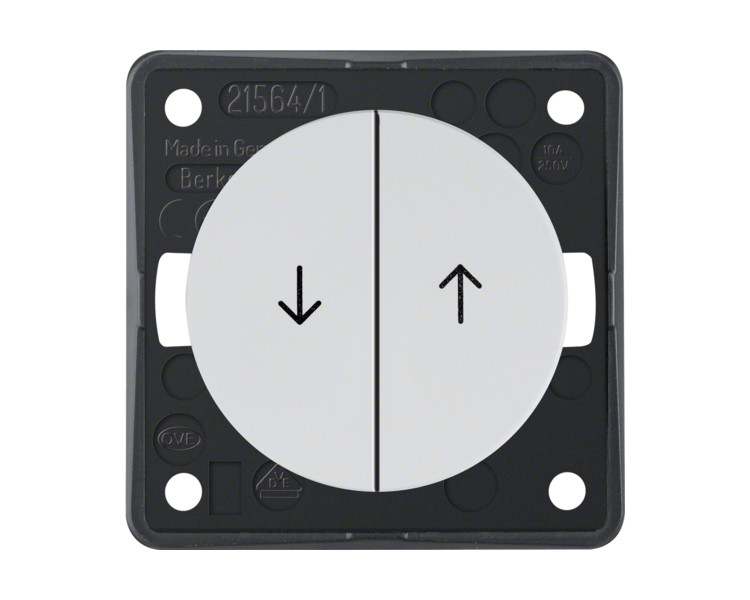 Integro Flow Łącznik żaluzj. wielokl. przyc., nadr. symb. "Strzałka", biały Berker 936532509