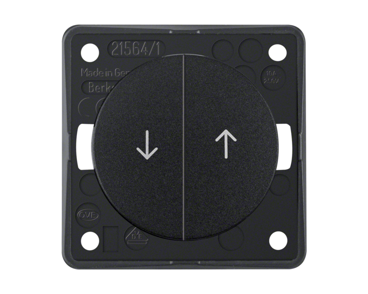 Integro Flow Łącznik żaluzj. wielokl. przyc., nadr. symb. "Strzałka", czarny Berker 936532510