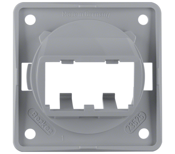 Integro Flow Płytka nośna do 2 modułów MINI-COM, szary Berker 945592507
