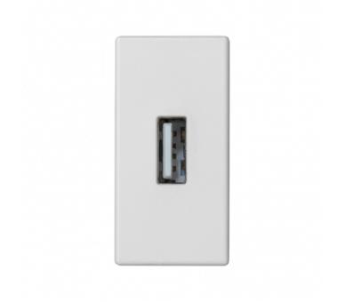 Płytka K45 złącze USB typ A 45×22,5mm czysta biel K128B/9