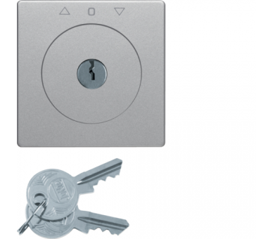 Q.x Płytka czołowa z kluczem do łącznika żaluzjowego na klucz alu, aksamit Berker 1081608400