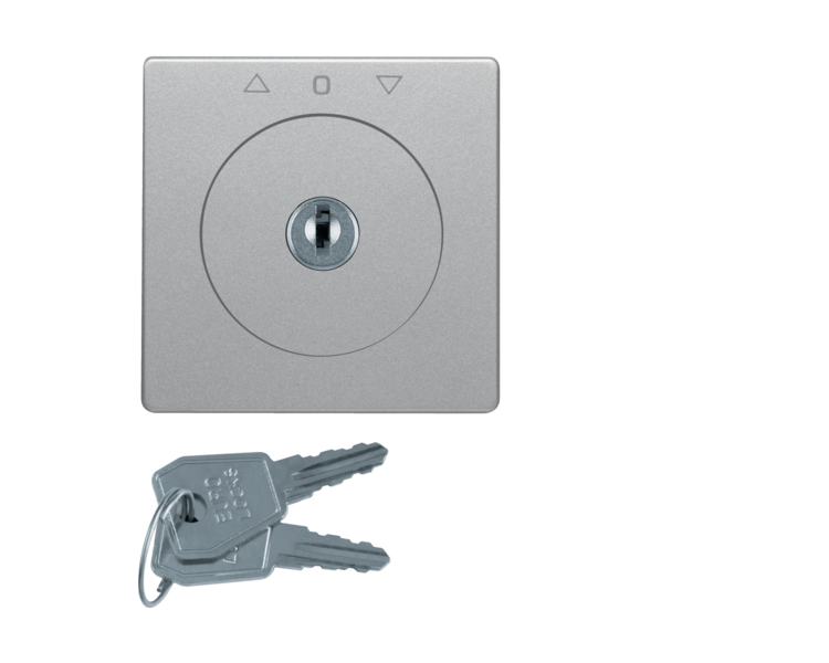 Q.x Płytka czołowa z kluczem do łącznika żaluzjowego na klucz alu, aksamit Berker 1083608400