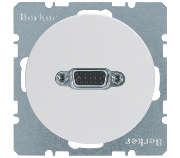 R.1/R.3 Gniazdo VGA biały Berker 3315402089