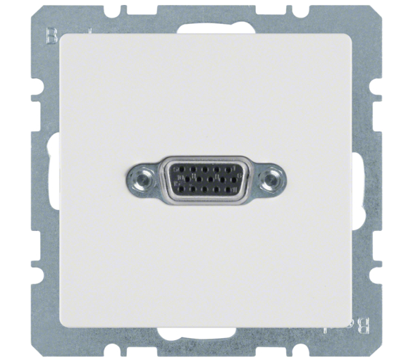 Q.x Gniazdo VGA zaciski śrubowe biały, aks Berker 3315416089