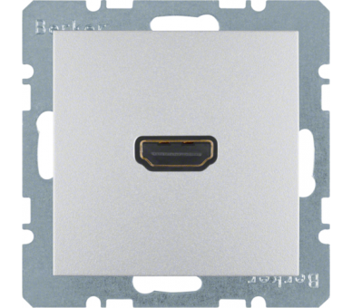 Gniazdo HDMI aluminium mat Berker B.Kwadrat/B.3/B.7 3315421404