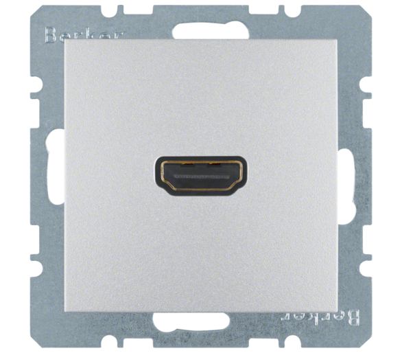 Gniazdo HDMI aluminium mat Berker B.Kwadrat/B.3/B.7 3315421404