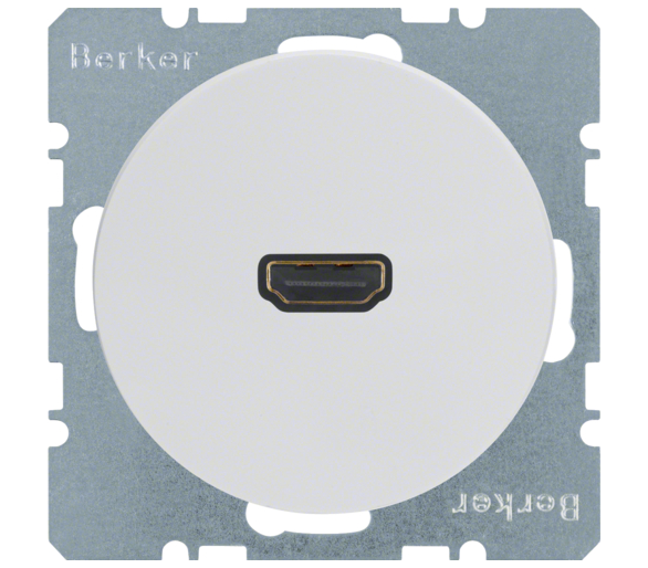 R.1/R.3 Gniazdo HDMI biały Berker 3315422089