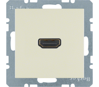 Gniazdo HDMI kremowy połysk Berker B.Kwadrat/B.3/B.7 3315428982