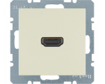 Gniazdo HDMI kremowy połysk Berker B.Kwadrat/B.3/B.7 3315428982